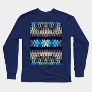 Colorful Crochet Stripes Long Sleeve T-Shirt